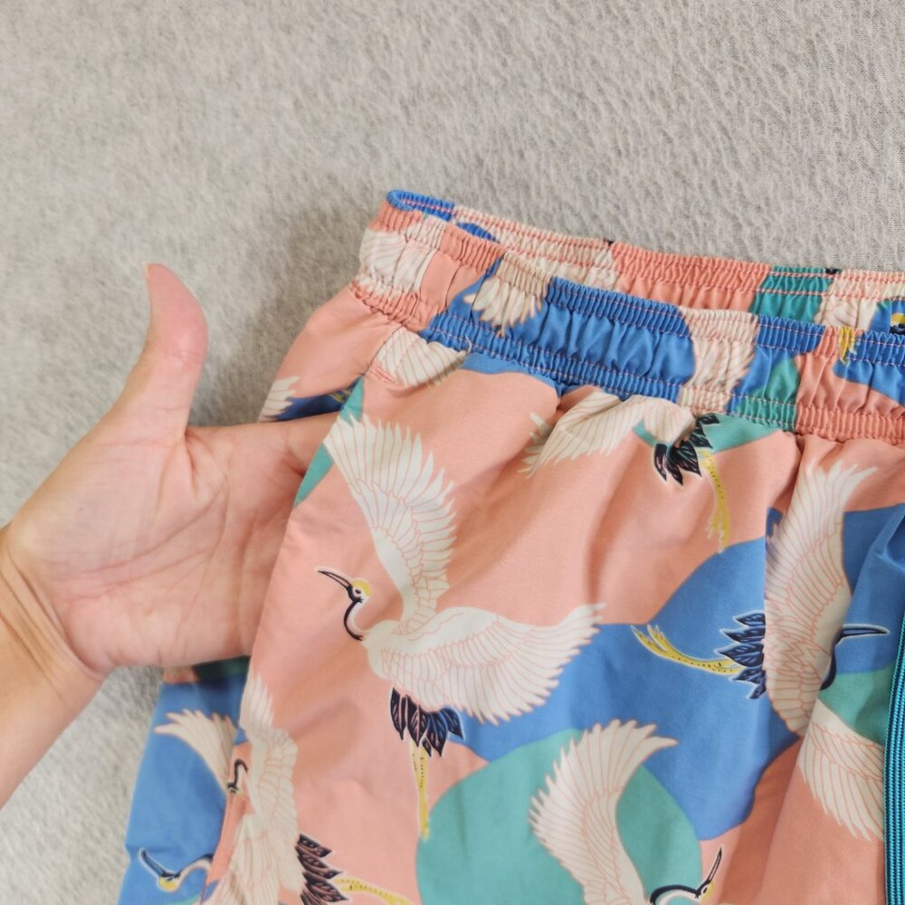 Saxx Swim Trunks Mens XXL Swan Print Cannonball 2N1 Ballpark Pouch Shorts - Picture 4 of 15